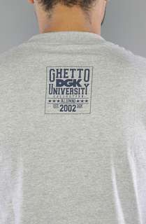DGK The DGK Ghetto University Tee in Athletic Heather Grey  Karmaloop 