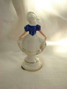 Vintage Art Deco Hand Painted Porcelain Lady Figurine. Germany?  