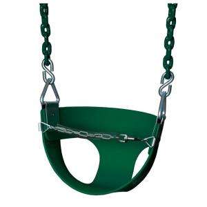 Gorilla Playsets Half Bucket Swing with Chain in Green 04 5311 at The 