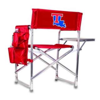 Picnic Time Louisiana Tech University Red Sports Chair with Digital 