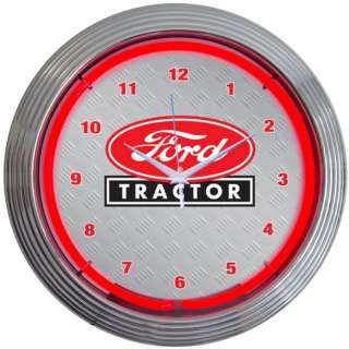 Ford Farm Tractor 15 Neon Game Room Clock Sign  
