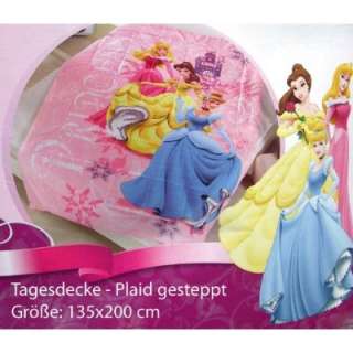 Disney Prinzessin Tagesdecke PLAID Decke 135x200 gesteppt  