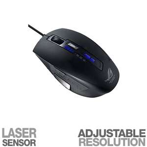 Asus GX800 Gaming Mouse   3200 DPI, Large buttons, laser tracking at 