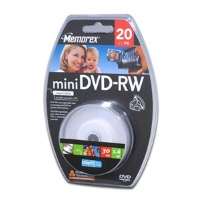 Memorex 1.4 GB 20 Pack 2X Mini DVD RW