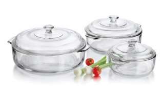 Libbey Glass 6pc. Covered Casserole Baking Cooking Set  