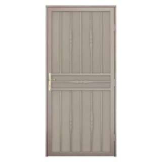   Door with Perforated Metal Screen & Brass Hardware SDR060036R1082 at