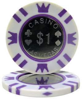 Coin Inlay Sample 15g Metal Inlay Clay Poker Chips  