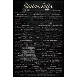 Poster Guitar Riffs Maxi   Größe 61 x 91,5 cm   Maxiposter  