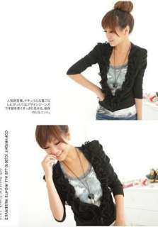 Japan Style Womens Ruffle Puff Sleeve Blouse Shirt Tops H213  