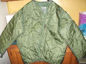 INSULATED JACKET LINER   ARMY SURPLUS  