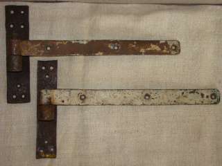 Nr.1813   2 alte Türbänder aus Schmiedeeisen um 1800  