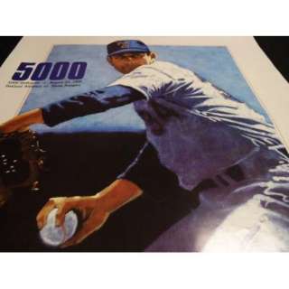 1989 NOLAN RYAN Poster 5000 Strikeouts TEXAS RANGERS History 
