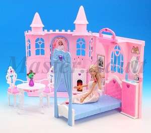 Pink Castle Palace Dream House for Barbie handle for carrying NEW 