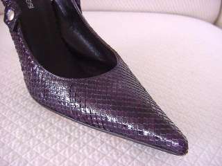 SERGIO ROSSI Shoe STUNNING colour snake 7 MINT has matching bag  