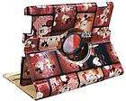   Leather Stand Case Cover For New iPad 3rd Gen Mickey Mouse Red