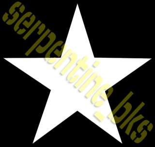 JEEP STAR DECAL US ARMY MILITARY 6  