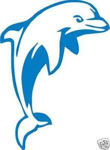 Aufkleber   Sticker   Wandtattoo Delfin  