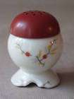 antique porcelain small salt shaker bakelite cap
