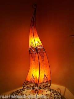 Marokkanische Orientalische Hennalampe Lederlampe Zipfellampe 