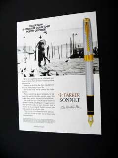 Parker Sonnet Fougere Fountain Pen 1994 print Ad  