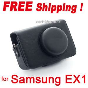 Stilvolle Leder Tasche f. Samsung EX1 EX 1 EX 1 Schwarz  