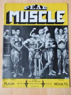 PEAK MUSCLE magazine/Arnold Schwarzenegger/Frank Zane/Dave Draper/Vol 