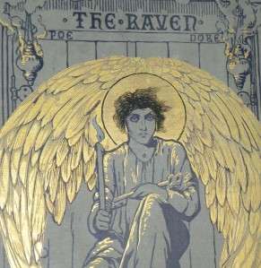 The Raven Edgar Allen Poe Dore 1884 1st Ed HUGE14x18  