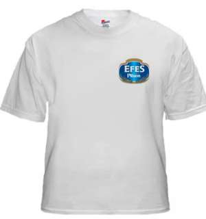 New EFES PILSEN Beer Mens T Shirt TEE Logo *PLUS GIFT*  