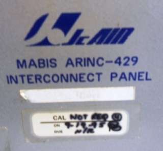   Arinc 429 Interconnect Panel Used Connect Power Used JC Air  