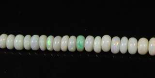 AUSTRALIAN COOBER PEDY OPAL smooth rondelle beads 16  