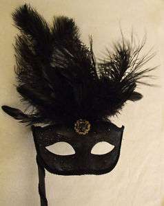 Venetian Mask Goth Black Mardi Gras Masquerade Prom  
