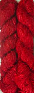   . Himalaya Recycled Red Soft Sari Silk Yarn Knitting 5 Skein  