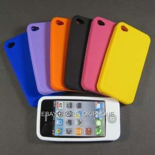   Gel Case Silicon Cover Skin For Apple iPhone 4 4G 4TH FREE P&P  