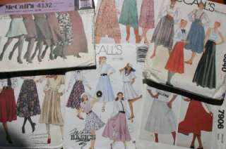 MISSES McCALLS SKIRT PATTERNS VARIETY STYLE SIZE  