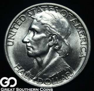 1936 Boone Commemorative Half Dollar SOLID GEM BU++ ** GORGEOUS 