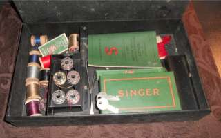 Singer Featherweight 221 1 Sewing Machine w/case & Accessories Has 