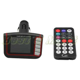 NEW 4 in 1 1.8 LCD Car MP3 MP4 Player FM Transmitter SD/MMS RED BLACK 