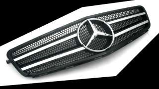 Mercedes Benz W204 C Class Black & Chrome Front Grille  