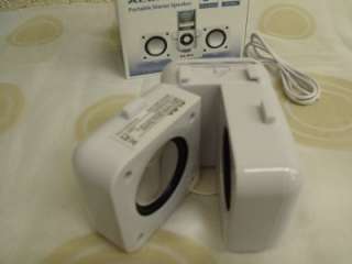 ALBA White Portable Stereo Speakers Ipod MP3  