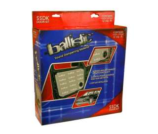Ballistic Car Sound Proofing System Door Kit Four Sheets 12x36 12 sqf 