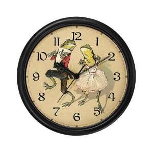  Froggy Cakewalk Funny Wall Clock by 