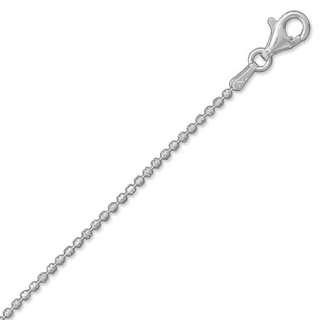 925 Sterling Silver 150 Camilla Diamond Cut Bead Chain  