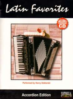  Music Book and CD Latin Favorites for Accordion arranged by Gary 