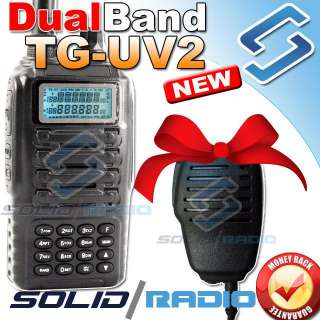 Quansheng TG UV2 Dual Band radio + Earpiece + Speaker hand collar mic 