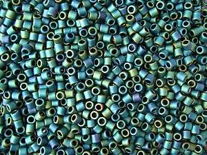   Japanese Toho Treasures Cylinder Beads Teal Iris Metallic Matte #706