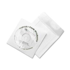  Tech No Tear CD/DVD Sleeves, White, 100 per Pack Office 