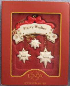 Lenox Starry Wishes Christmas Ornament NIB  
