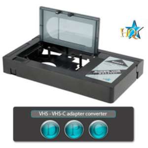   ADAPTATEUR K7 CAMESCOPE / CASSETTE VIDEO VHS C EN VHS