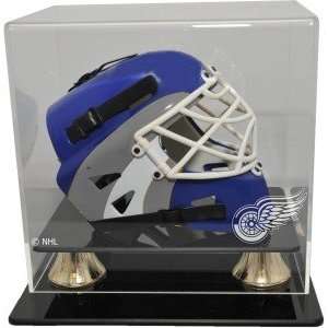  Detroit Red Wings Mini Hockey Helmet Display Case 
