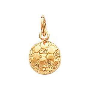  14K Gold Soccer Ball Charm Jewelry